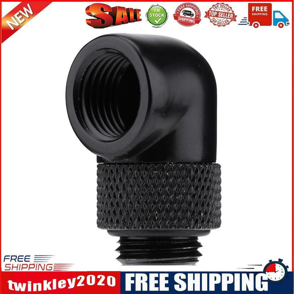 G1/4 Inner Thread 90 Degree Rotating Water Cooling Tube Adapter Connector