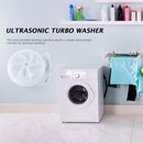 Mini Ultrasonic Turbo Washing Machine Removes Dirt Travel Washer (White) Newly