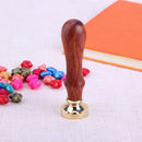 Retro Rose Pattern 26 Letter A-Z Alphabet DIY Wax Seal Stamp with Handle(A)