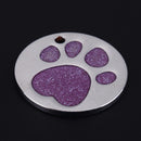 Pet Cat Dog ID Keywords Personalized Round Feet Shape Alloy Hun
