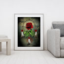 Flower Pattern Picture Acrylic Drawing Kit DIY Oil Paint by Numbers Room Deco