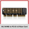 SSD M.2 NVME to PCI-E 4.0 X4 Riser Card PCI-Express X4/X8/X16 M Key Adapter