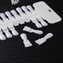 36pcs Removable False Nail Tips Color Card Nail Display Board (Skin Color)