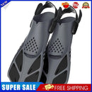 Diving Swimming Fins Adults Water Sport Training Foot Flippers (Black L/XL)