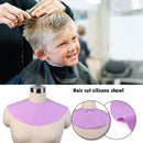 Haircut Shawl Neck Cape Silicone Neck Shield for Hair Coloring (Purple) Newly