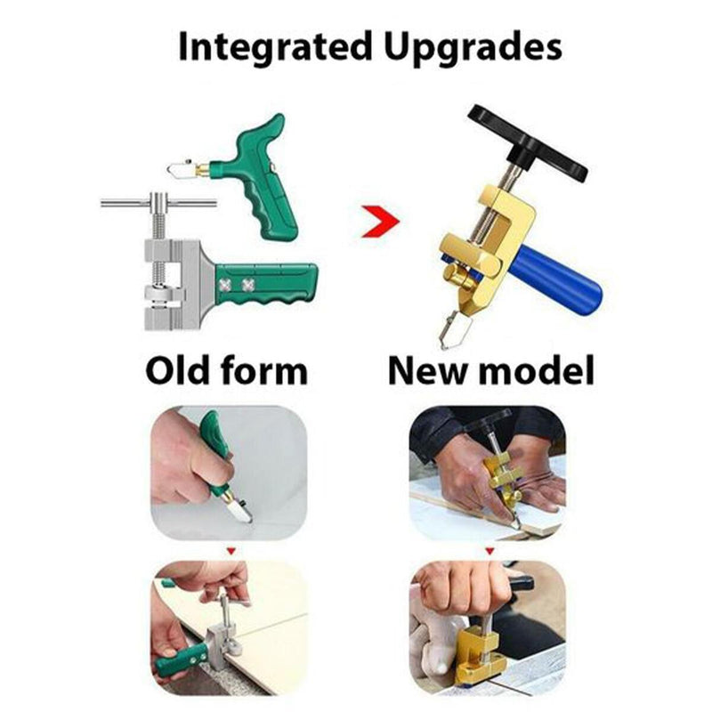 2 in1 Manual Tile Cutter Glass Ceramic Cutter for Cutting Glass,Glazed Tiles