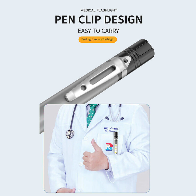 Medical Torch Lamp Portable First Aid Pen Light Torch for Doctor Nurse Diag