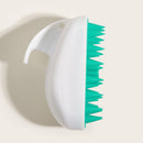 Silicone Head Body Scalp Massage Brush Hair Washing Clean Combs (White) Newly