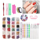 Nail Tools Kit Painting Pen Nail Dryer Drill Rhinestone Manicure Decoration S
