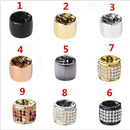 9 PCS Punk Woman Crystal Elastic Ponytail Holder Hair Cuff Hair Ring Headband