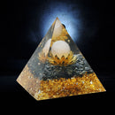 6cm Orgone Pyramid Peridot Crystal Stone Healing Orgonite Energy Chakra (I)