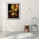 Diamond Painting Lion Full Round Drill Picture of Rhinestone DIY Drawing Kits