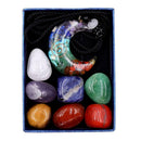 8x Chakra Healing Stones Crystal Gemstones Healing Rocks Yoga Stones O4E0