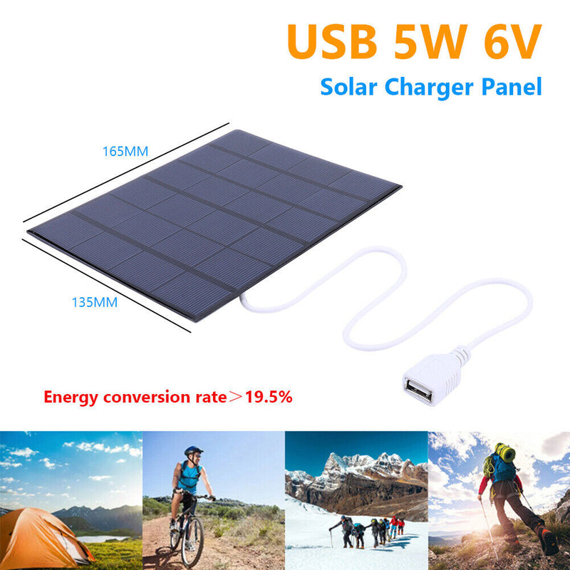 Portable Solar Charger Camp Equipment 165 x 135mm for Charging Phone/