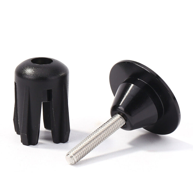 2x Burnt Blue Aluminum Bicycle Handlebar End Caps Plugs for Mountain Road B