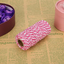 1 Roll 100 Meters 2Ply Cotton Twine DIY Weaving Handmade Craft Rope (Rose) Newly