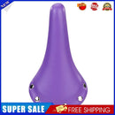 Bicycle Saddle Leather Soft Bike Seat Cover Mat MTB Bike Cushion (Purple)