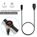 PD USB-C Charging Cable for Garmin Fenix 7 7S 7X 6 5 5X Venu 2 Sport Smart