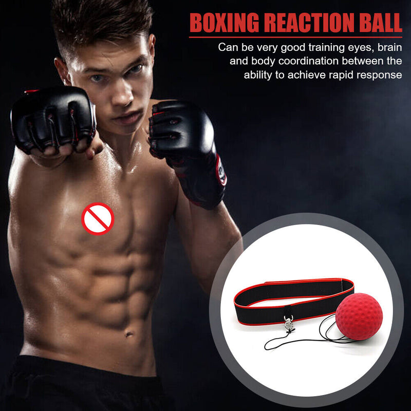 Boxing Reflex Ball with Headband Set for Speed Reaction Fitness Exercise Newly