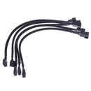 12" 5PCS 4-Pin PWM Chassis Fan Expansion Makes Connection Cable for Compu