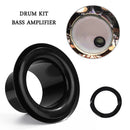 Drum Bottom Microphone Loudspeaker Bass Voice Amplifier Percussion (Black) Newly