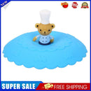Silicone Heat-resistant Dust-proof Cup Lids Bowl Cover Food Wrap Lid (Bear)
