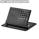 360 Rotating Phone Holder Non-Slip Mat Car Dashboard Adjustable Angle Sticky Pa.