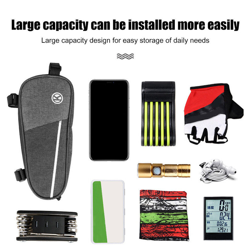 Bicycle Triangle Bag Large Capacity MTB Road Bike Frame Pouch Cycling Packs