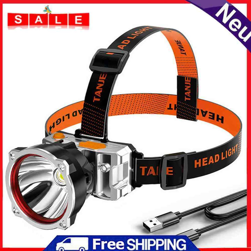 800LM Waterproof Camping Hiking Rechargeable Headlight Flashlight LED Headlamp