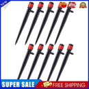 10x 360 Degrees Dripper Garden Irrigation Watering Sprinkler Nozzle (Red)