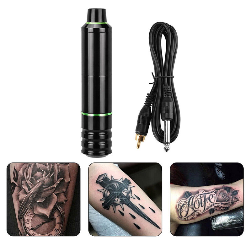 Rotary Tattoo Pen Powerful Silent Motor with Hook Line Guns Body Art Machine