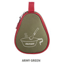 Portable Tableware Zipper Storage Bag Sierra Cup Carrier Bags (Army Green) Newly