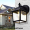Retro E27 Wall Lamp Waterproof Glass Lantern Light Sconce Outdoor Garden De