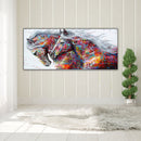 Running Colorful Horse Diamond Painting Rhinestone Full Square Drill for Rooms
