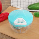 Manual Fruit Vegetable Shredder Garlic Cutter Food Grinder Crusher (Blue)