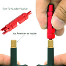 Bicycle Valve Core Tool Multi Function Air Nozzle Extension Disassembly Wrench
