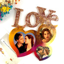 Photo Frame Mold - 2 Pieces DIY Making Photo Frame Kit - Love Heart (Blue) Newly