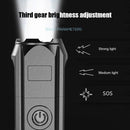 XPE LED Portable Plastic USB Rechargeable Flashlight for Outdoor Hiking Camping