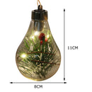 Christmas LED Tree Hanging Bulb Decoration Luminous Warm Light Pendant (2)