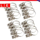 20pcs/Lot Window Shower Curtain Rod Clips Rings Stainless Steel Curtains Clips Home D