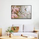 Flower Branch Birds Oil Paint By Numbers Kits DIY Handpainted on Canvas Art