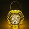 Retro Solar Hanging LED Light Candle Lantern Garden Yard Decor Lamp