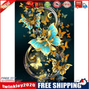 Home Handmade DIY Full Round Drill Diamond Painting 5D Golden Butterfly Kit