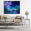 Painting By Numbers Kit DIY Night Scene Hand Painted Canvas Oil Art Picture Gift