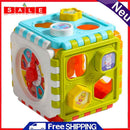 Colorful Shape Sorter Clock Geometric Blocks Early Learning Educational Puzzles