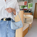 Fashion Women Butterfly Chain PU Underarm Bag Casual Small Handbags (Blue)