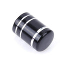 4pcs Aluminum Car Motorcycle Wheel Tire Valve Stem Caps Covers (Black)