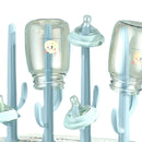 Milk Bottle Drain Rack Bottle Drying Stand Infant Jar Washing Drying (Blue)