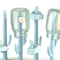 Milk Bottle Drain Rack Bottle Drying Stand Infant Jar Washing Drying (Blue)