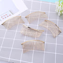 Fork Comb 5pcs Fixed Clip Metal Fine Tooth Hair Clip Wedding Hair Decoratio